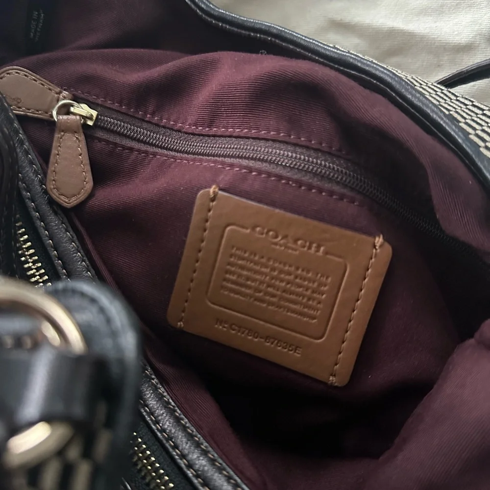 Coach Madison Carlyle Woven Shoulder Bag